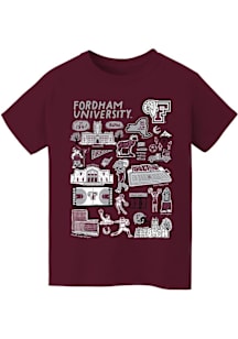 Vive La Fete Fordham Rams Youth Maroon Impressions Short Sleeve T-Shirt