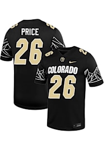 Simeon Price  Nike Colorado Buffaloes Black Football NIL Game Football Jersey