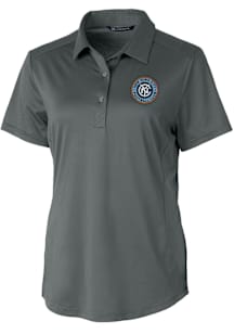 Cutter and Buck New York City FC Womens Graphite Prospect Short Sleeve Polo Shirt