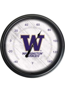 Black Washington Huskies Outdoor Thermometer Weather Tool