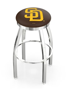 San Diego Padres Chrome Pub Stool - Silver