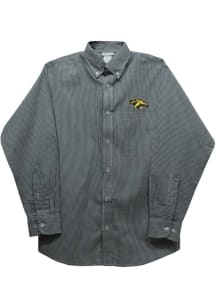 Vive La Fete Cal Poly Mustangs Youth Green Gingham Long Sleeve Polo
