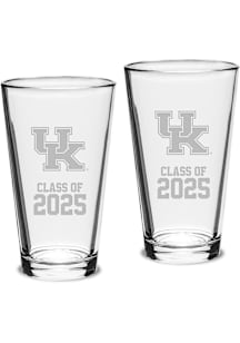 Kentucky Wildcats Class of 2025 Set of 2 Pint Glass - White