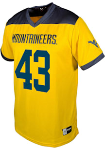Colin McBee  Genuine Collective West Virginia Mountaineers Gold Football NIL Football Jersey