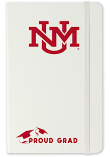 New Mexico Lobos Proud Grad team logo Notebook and Folder - White