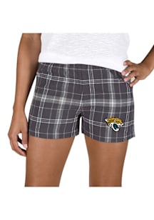 Concepts Sport Jacksonville Jaguars Womens Ash Ultimate Flannel Shorts