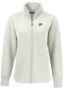 Womens Purdue Boilermakers White Cutter and Buck Roam Light Weight Jacket