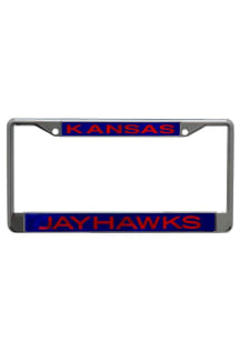 Kansas Jayhawks Team Name Chrome License Frame
