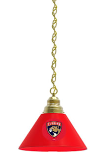 Florida Panthers Single Gold Billiard Lamp