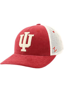 Zephyr Indiana Hoosiers Scoop Trucker Adjustable Hat - Red