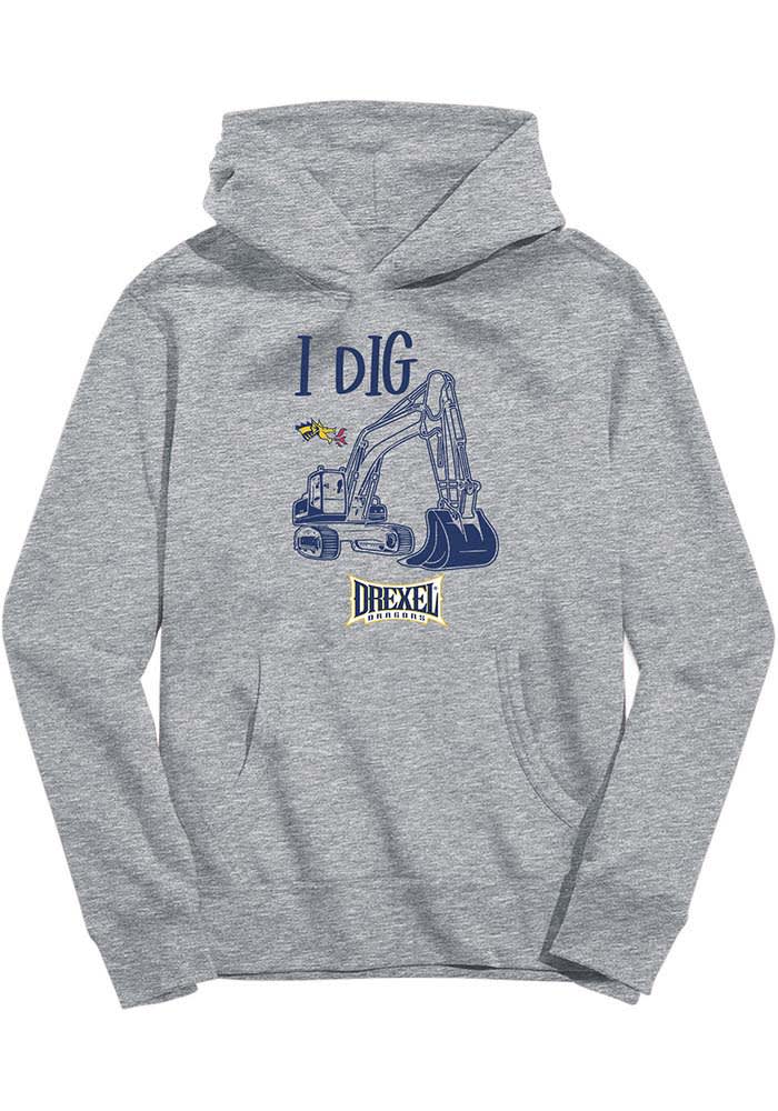 Drexel Dragons Vive La Fete Toddler ATHLETICGREY Excavator