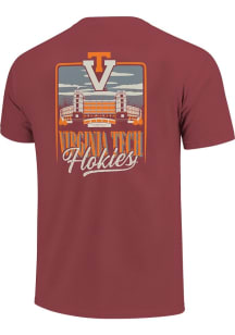 Virginia Tech Hokies Maroon Stadium Short Sleeve T Shirt