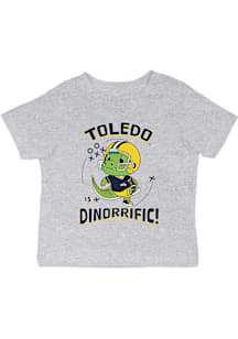 Vive La Fete Toledo Rockets Infant Dino-Riffic Short Sleeve T-Shirt Grey