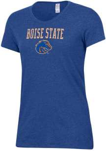 Alternative Apparel Boise State Broncos Womens Blue Keepsake Short Sleeve T-Shirt
