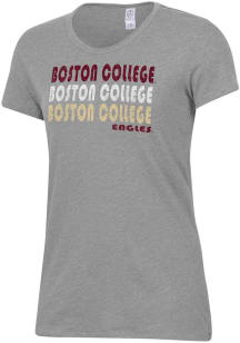 Alternative Apparel Boston College Eagles Womens Grey Keepsake Short Sleeve T-Shirt