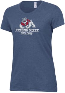 Alternative Apparel Fresno State Bulldogs Womens Navy Blue Keepsake Short Sleeve T-Shirt