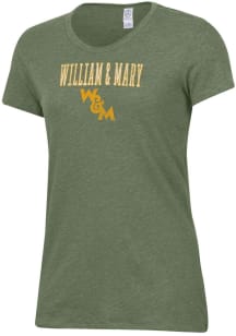 Alternative Apparel William &amp; Mary Tribe Womens Green Keepsake Short Sleeve T-Shirt