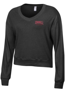 Alternative Apparel Cornell Big Red Womens Black Slouchy Short Sleeve T-Shirt