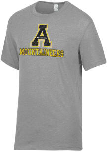 Alternative Apparel Appalachian State Mountaineers Grey Keeper Short Sleeve Fashion T Shirt