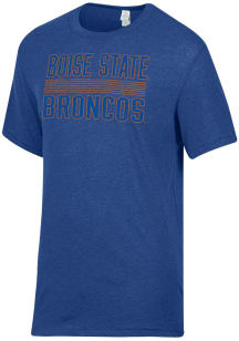 Alternative Apparel Boise State Broncos Blue Keeper Short Sleeve Fashion T Shirt
