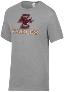 Alternative Apparel Boston College Eagles Grey Keeper Short Sleeve Fashion T Shirt
