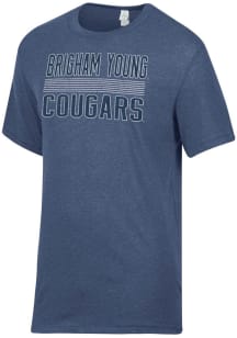 Alternative Apparel BYU Cougars Navy Blue Keeper Short Sleeve Fashion T Shirt