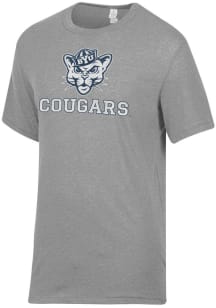 Alternative Apparel BYU Cougars Grey Keeper Short Sleeve Fashion T Shirt