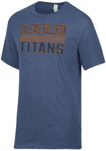 Alternative Apparel Cal State Fullerton Titans Navy Blue Keeper Short Sleeve Fashion T Shirt