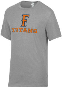 Alternative Apparel Cal State Fullerton Titans Grey Keeper Short Sleeve Fashion T Shirt