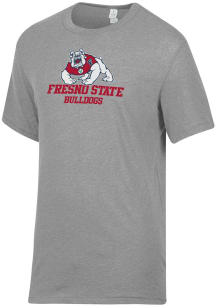 Alternative Apparel Fresno State Bulldogs Grey Keeper Short Sleeve Fashion T Shirt