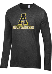 Alternative Apparel Appalachian State Mountaineers Black Keeper Long Sleeve Fashion T Shirt