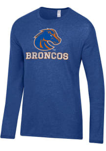 Alternative Apparel Boise State Broncos Blue Keeper Long Sleeve Fashion T Shirt