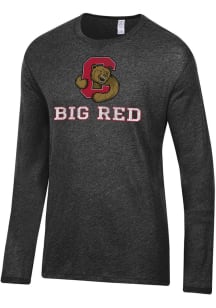 Alternative Apparel Cornell Big Red Black Keeper Long Sleeve Fashion T Shirt