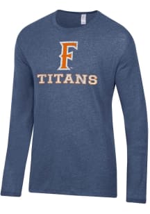 Alternative Apparel Cal State Fullerton Titans Navy Blue Keeper Long Sleeve Fashion T Shirt