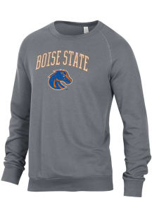 Alternative Apparel Boise State Broncos Mens Grey Champ Long Sleeve Fashion Sweatshirt