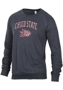Alternative Apparel CSU Chico Wildcats Mens Black Champ Long Sleeve Fashion Sweatshirt