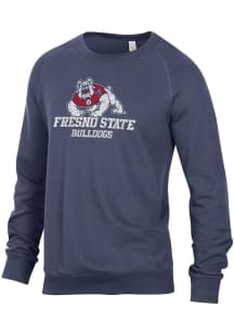 Alternative Apparel Fresno State Bulldogs Mens Blue Champ Long Sleeve Fashion Sweatshirt