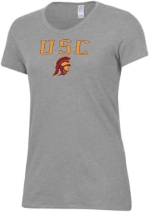 Alternative Apparel USC Trojans Womens Grey Keepsake Short Sleeve T-Shirt