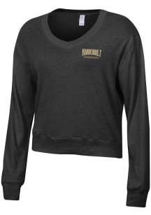 Alternative Apparel Vanderbilt Commodores Womens Black Slouchy Short Sleeve T-Shirt