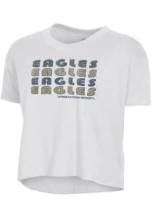 Alternative Apparel Georgia Southern Eagles Womens White Headliner Crop Short Sleeve T-Shirt