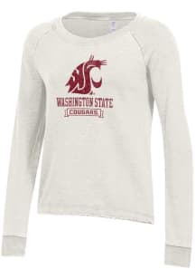 Alternative Apparel Washington State Cougars Womens White Lazy Day Crew Sweatshirt