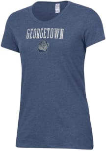Alternative Apparel Georgetown Hoyas Womens Navy Blue Keepsake Short Sleeve T-Shirt