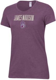 Alternative Apparel James Madison Dukes Womens Purple Keepsake Short Sleeve T-Shirt