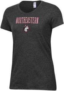 Alternative Apparel Northeastern Huskies Womens Black Keepsake Short Sleeve T-Shirt