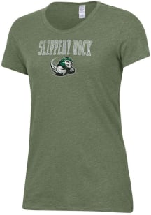 Alternative Apparel Slippery Rock Womens Green Keepsake Short Sleeve T-Shirt
