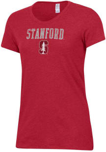 Alternative Apparel Stanford Cardinal Womens Red Keepsake Short Sleeve T-Shirt