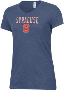 Alternative Apparel Syracuse Orange Womens Navy Blue Keepsake Short Sleeve T-Shirt