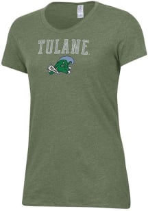 Alternative Apparel Tulane Green Wave Womens Green Keepsake Short Sleeve T-Shirt