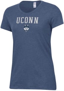 Alternative Apparel UConn Huskies Womens Navy Blue Keepsake Short Sleeve T-Shirt