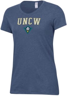 Alternative Apparel UNCW Seahawks Womens Navy Blue Keepsake Short Sleeve T-Shirt